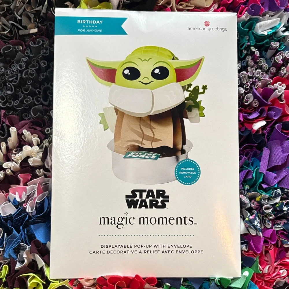 🆕American Greetings-Magic Moments ‘Disney’ “Star Wars” Birthday Pop Up Card